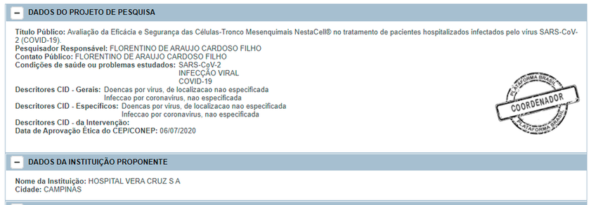 Aprovação CONEP